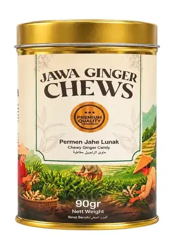Ginger chewy candy packaging example
