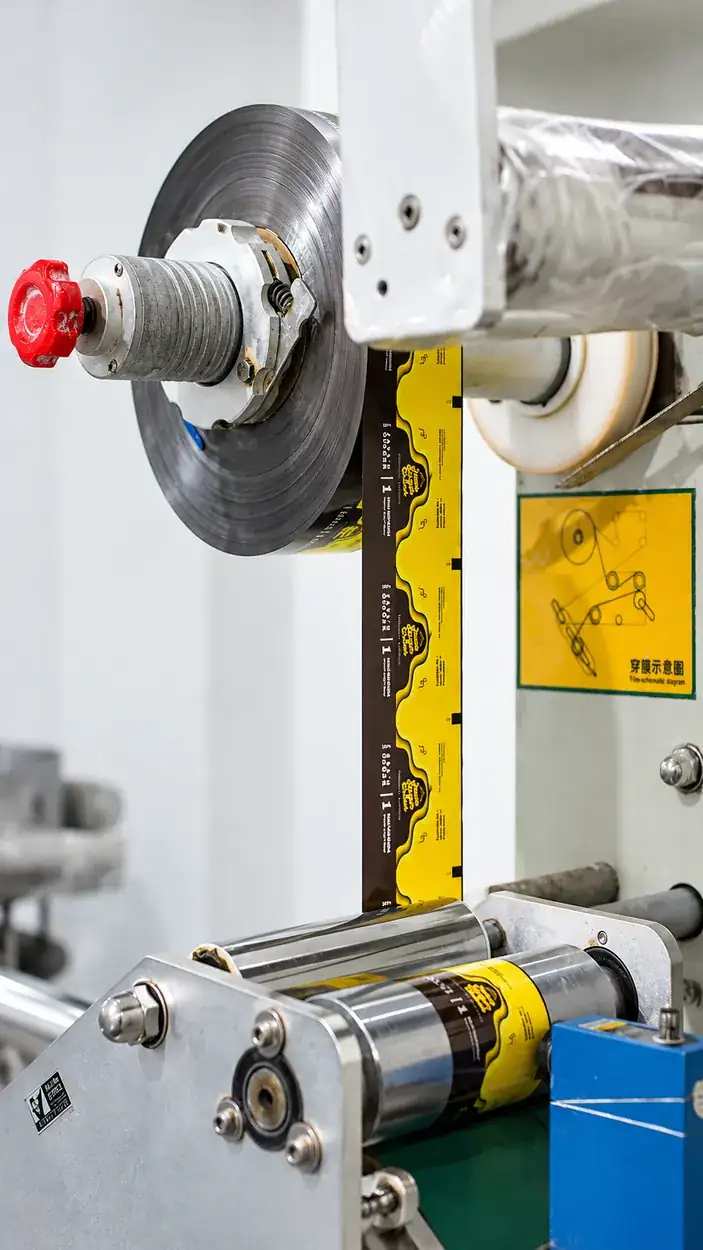 Packaging film and packing-line preparation at Chewy Factory